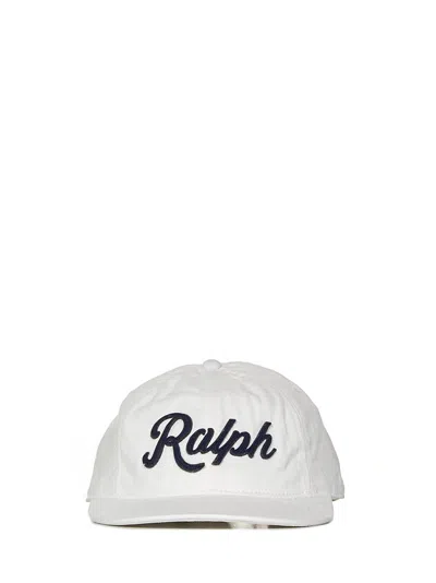 Polo Ralph Lauren Logo Patch Baseball Cap In White