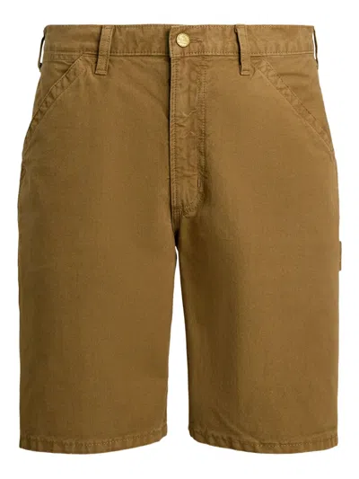 Polo Ralph Lauren Logo-patch Bermuda Shorts In Brown
