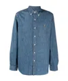 Polo Ralph Lauren Polo Pony-embroidered Cotton Shirt In Blue