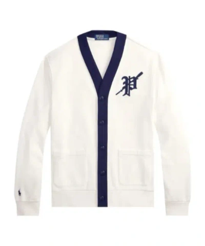 POLO RALPH LAUREN LOGO-PATCH BUTTON-FASTENING CARDIGAN