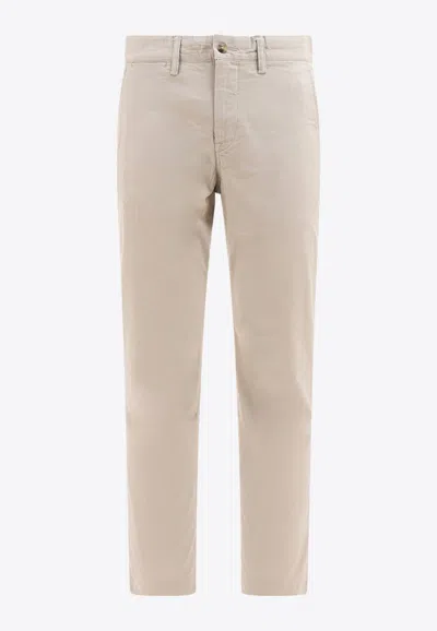 Polo Ralph Lauren Tailored Trousers With Belt Loops And Pockets In Multi