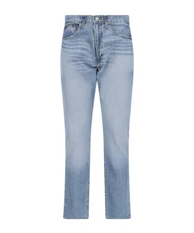 Polo Ralph Lauren Logo-patch Denim Jeans In Blue