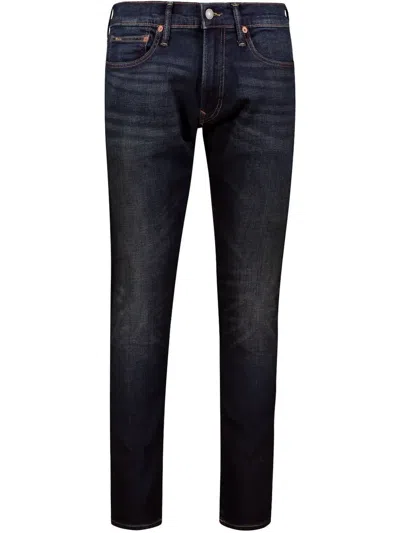 Polo Ralph Lauren Logo-patch Jeans In Dark