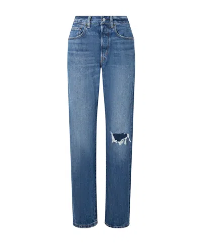 Polo Ralph Lauren Logo-patch Jeans In Blue