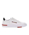 Polo Ralph Lauren Logo-patch Leather Sneakers In White