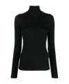 Polo Ralph Lauren Logo-patch Ribbed-knit Jumper In Black