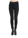 Polo Ralph Lauren Shilah Wax Coated Denim Straight-leg Jeans In Black