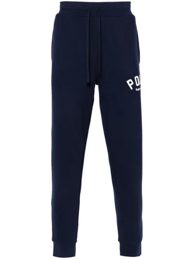 POLO RALPH LAUREN LOGO-PATCH TRACK PANTS