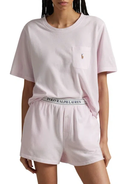 POLO RALPH LAUREN POLO RALPH LAUREN LOGO POCKET COTTON & MODAL SHORT PAJAMAS