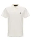 Polo Ralph Lauren Custom Slim Fit Mesh Polo In White