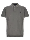 Polo Ralph Lauren Logo Polo In Gray