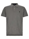 Polo Ralph Lauren Logo Polo In Gray