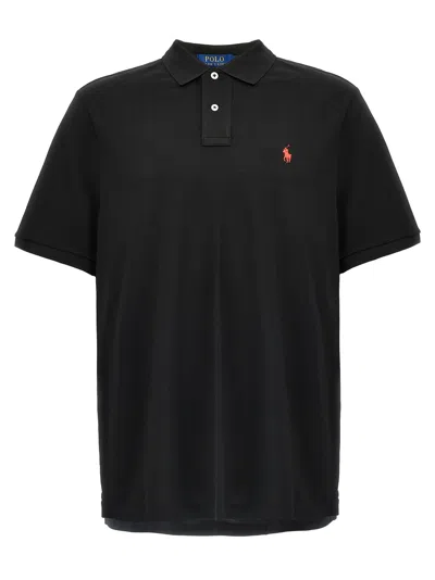 Polo Ralph Lauren Logo Polo Shirt In Black