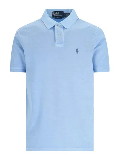 Polo Ralph Lauren Logo Polo Shirt In Blue