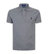 Polo Ralph Lauren Custom Slim Fit Mesh Polo In Grey