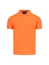 Polo Ralph Lauren T-shirt Collared Short Sleeves In Orange