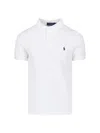 Polo Ralph Lauren Embroidered Logo Short-sleeve Polo Shirt In White