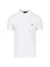 Polo Ralph Lauren Embroidered Logo Short-sleeve Polo Shirt In White