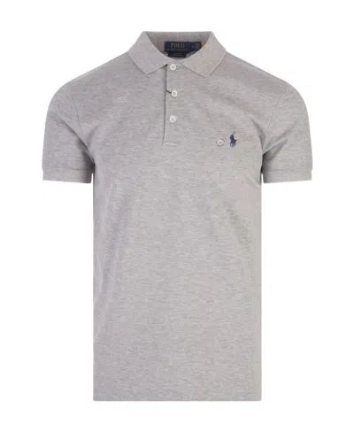 Polo Ralph Lauren Grey Polo Shirt With Pony Detail On The Front