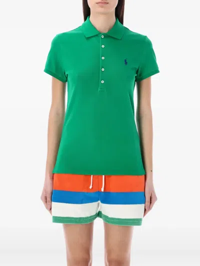 Polo Ralph Lauren Slim Fit Stretch Polo Shirt In New Forest