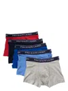 Polo Ralph Lauren Logo-print 5-pack Boxer Shorts In Multicolour
