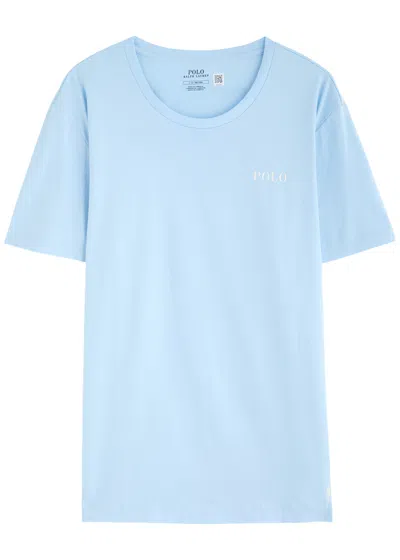 Polo Ralph Lauren Logo-print Cotton T-shirt In Blue
