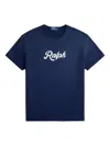 Polo Ralph Lauren Logo-print Cotton T-shirt In Blue