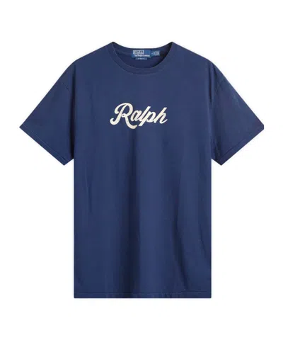 Polo Ralph Lauren Logo-print Cotton T-shirt In Blue