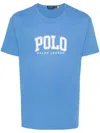 Polo Ralph Lauren Logo-print Cotton T-shirt In Blue
