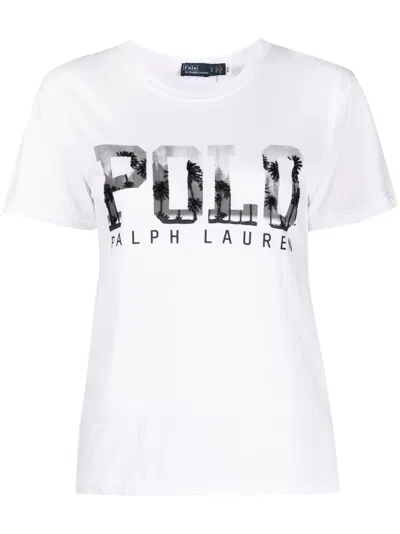 Polo Ralph Lauren Logo-print Cotton T-shirt In White