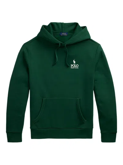 Polo Ralph Lauren Logo-print Hoodie In Green