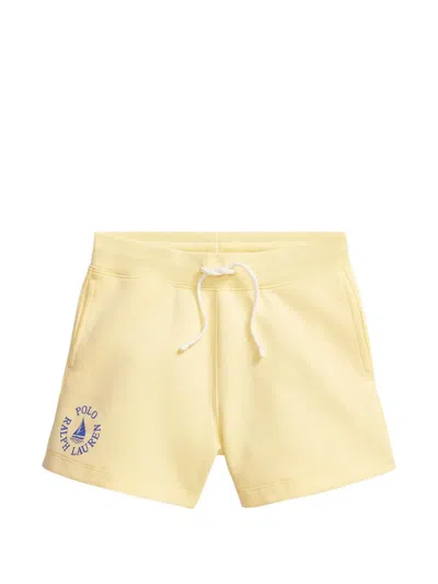 Polo Ralph Lauren Kids' Logo-print Knit Shorts In Yellow