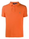 Polo Ralph Lauren T-shirt Collared Short Sleeves In Orange