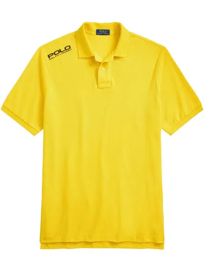 Polo Ralph Lauren Logo-print Polo Shirt In Yellow