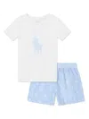 Polo Ralph Lauren Logo-print Pyjama Set In White