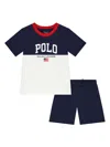 Polo Ralph Lauren Logo-print Shorts Set In Blue