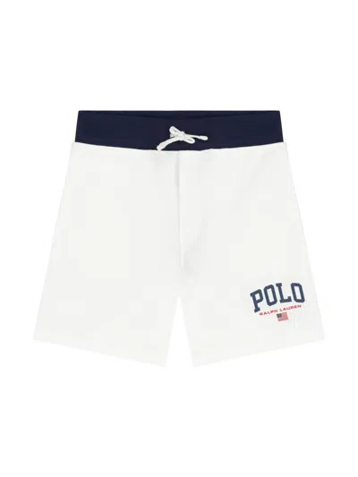 Polo Ralph Lauren Kids' Logo-print Shorts In White
