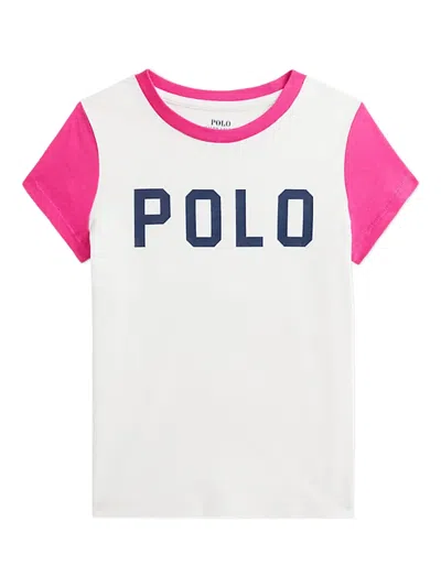 Polo Ralph Lauren Kids' Logo-print T-shirt In White