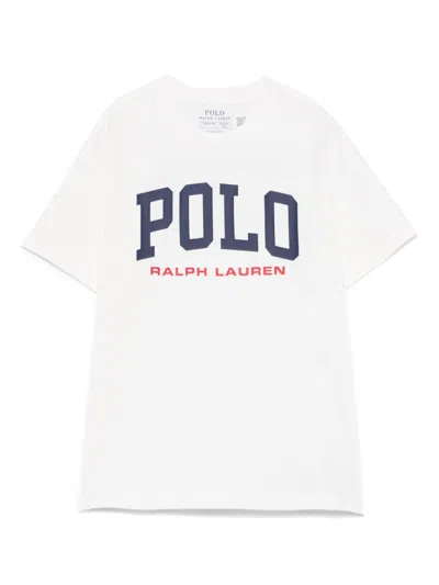 Polo Ralph Lauren Kids' Logo-print T-shirt In White