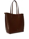 Polo Ralph Lauren Logo-print Tote Bag In Brown