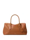 Polo Ralph Lauren Logo-print Tote Bag In Brown