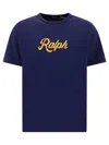 Polo Ralph Lauren Logo Printed Tshirt In Blue