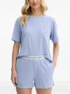 Polo Ralph Lauren Logo Pyjama Set In Blue