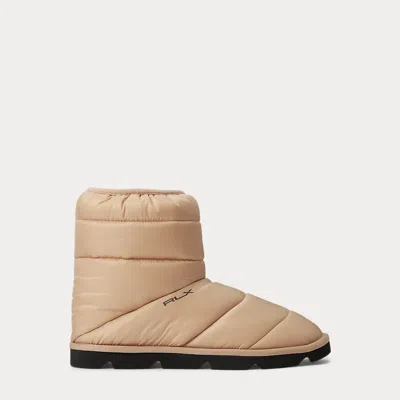 Polo Ralph Lauren Logo Quilted Bootie In Dune Tan
