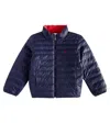 Polo Ralph Lauren Logo Reversible Puffer Jacket In Blau