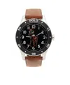 Polo Ralph Lauren Logo Round Watch In Black