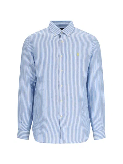 Polo Ralph Lauren Logo Shirt In Blue