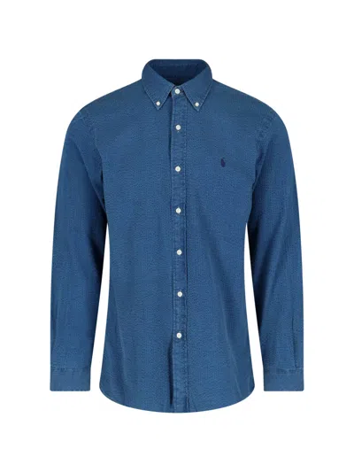 Polo Ralph Lauren Logo Shirt In Blue