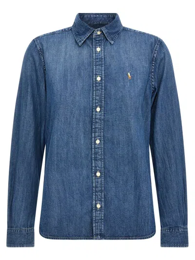 Polo Ralph Lauren Logo Shirt In Blue