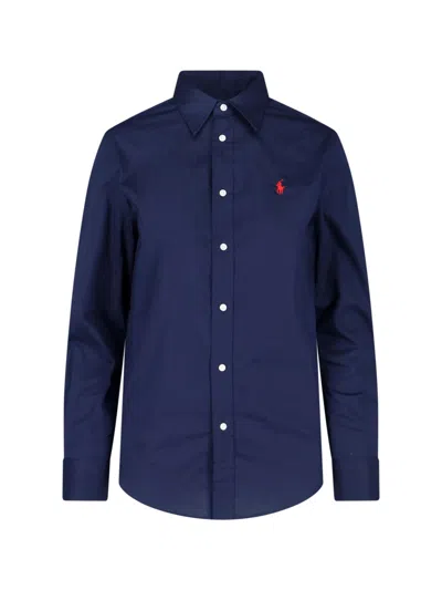 Polo Ralph Lauren Logo Shirt In Blue